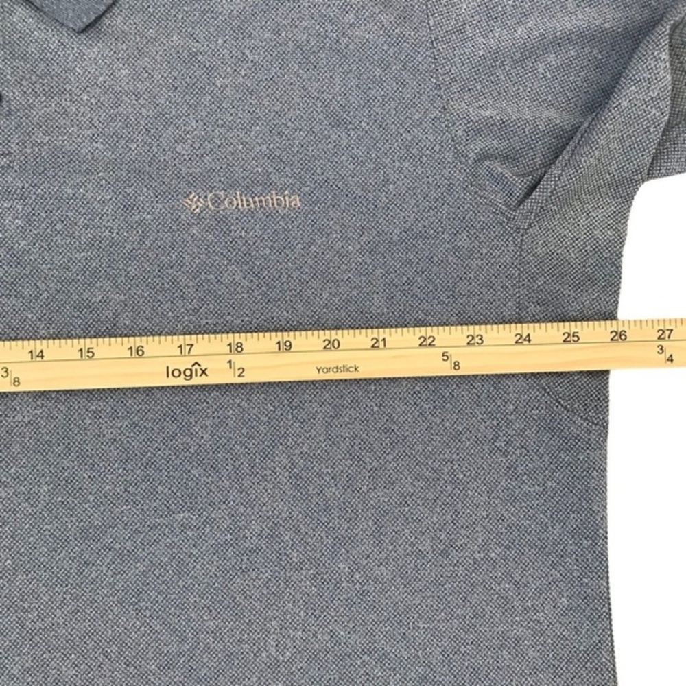 Columbia Polo Shirt Men's Size XXL Omni Shade Sun Protection Blue Golf Outdoor‎ - Picture 11 of 15